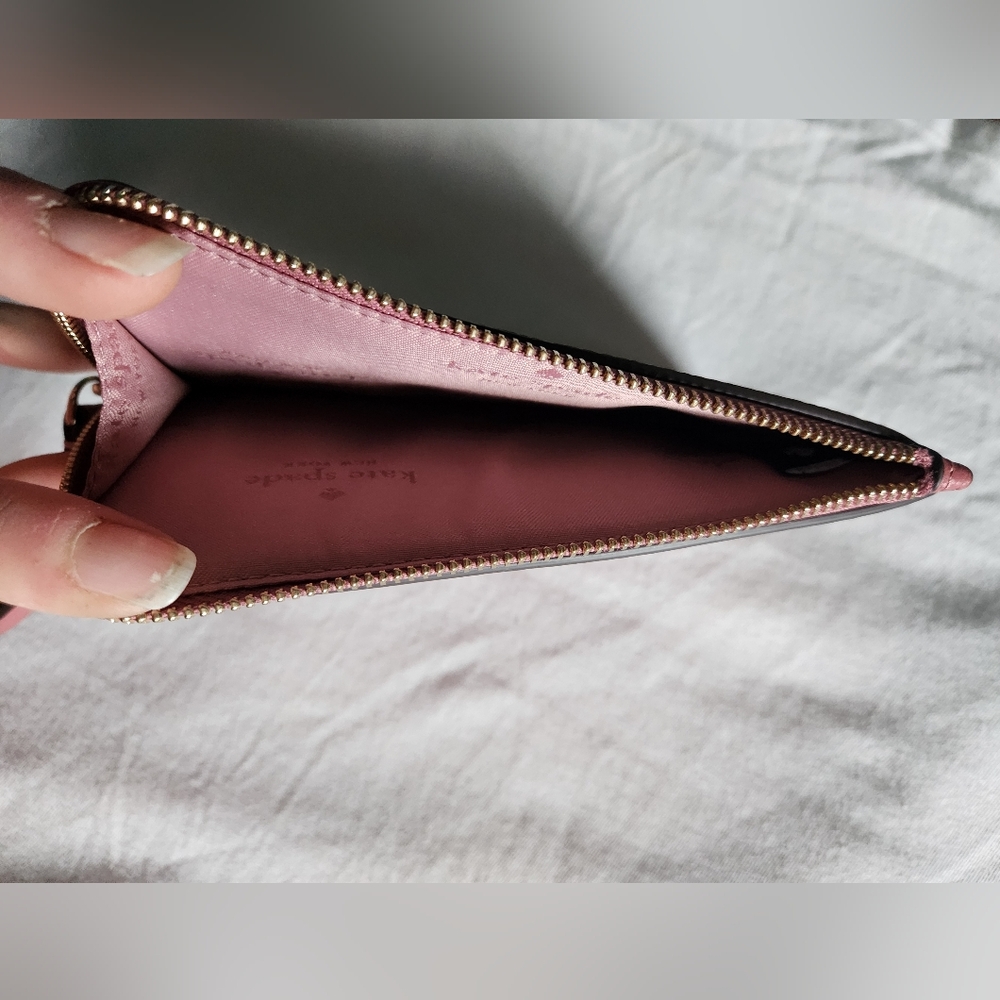 Kate Spade Rose Leather Wristlet NWOT - Picture 6 of 6
